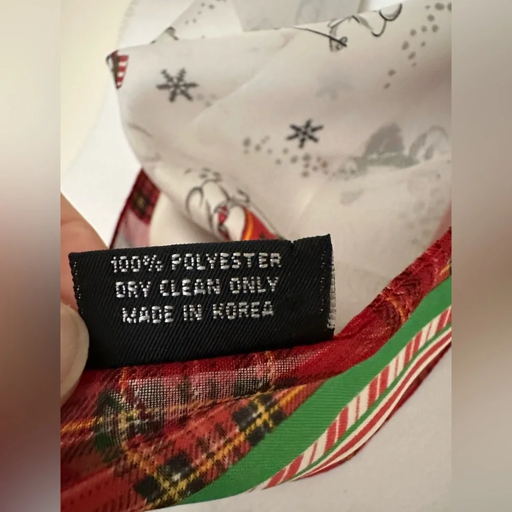 New Cejon Festive Snowman Kids Square Scarf, 21”x21”
